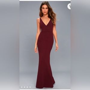 NWT: Lulu's Plum Sleeveless Maxi Dress